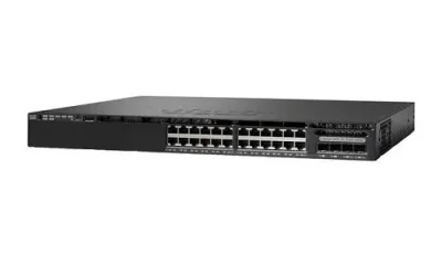 WS-C3650-24PDM-E - Cisco Catalyst PoE 3650 24 x Ports 10/100/1000Base-T + 4 x SFP Layer 3 Managed Stackable 1U Rack-Mountable Gigabit Ethernet Network Switch