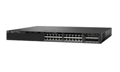WS-C3650-24TS-E - Cisco Catalyst 3650 24 x Ports 10/100/1000Base-T + 4 x SFP Layer 3 Managed Stackable 1U Rack-Mountable Gigabit Ethernet Network Switch