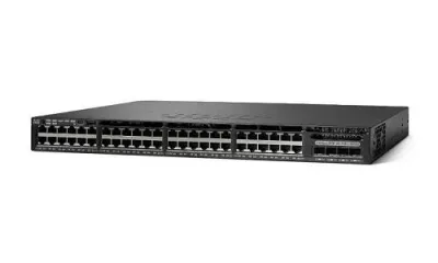 WS-C3650-48FQ-S - Cisco Catalyst 3650 PoE+ 48 x Ports 10/100/1000Base-T + 4 x SFP Ports Layer 3 Managed Rack-mountable Gigabit Ethernet Network Switch