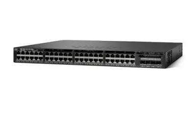 WS-C3650-48FS-S - Cisco Catalyst 3650 PoE+ 48 x Ports 10/100/1000Base-T + 4 x SFP Ports Layer 3 Managed Rack-mountable Gigabit Ethernet Network Switch