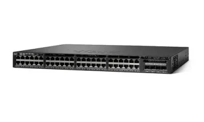 WS-C3650-48PD-E - Cisco Catalyst 3650 PoE+ 48 x Ports 10/100/1000Base-T + 4 x SFP Ports Layer 3 Managed Rack-mountable Gigabit Ethernet Network Switch