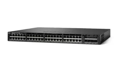WS-C3650-48PQ-S - Cisco Catalyst 3650 PoE+ 48 x Ports 10/100/1000Base-T + 4 x SFP Ports Layer 3 Managed Rack-mountable Gigabit Ethernet Network Switch