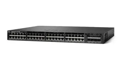 WS-C3650-48TD-S - Cisco Catalyst 3650 48 x Ports 10/100/1000Base-T + 4 x SFP Ports Layer 3 Managed Rack-mountable Gigabit Ethernet Network Switch