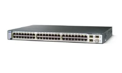 WS-C3750-48PS-E - Cisco Catalyst 3750 PoE 48 x 10/100TX + 4 x SFP Layer 3 Managed Fast Eternet Network Switch