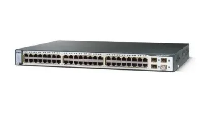 WS-C3750-48TS-E - Cisco Catalyst 3750 Series 48 x Ports 10/100Base-TX + 4 x SFP+ Layer 3 Managed Fast Ethernet Network Switch
