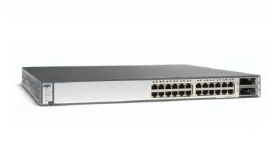 WS-C3750E-24PD-E - Cisco Catalyst 3750E PoE 24 x Ports 10/100base-FX + 2 x X2-based Layer 3 Managed Fast Ethernet Network Switch