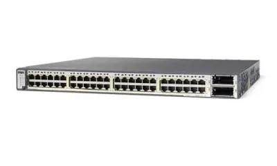 WS-C3750E-48PD-E - Cisco Catalyst 3750E PoE 48 x Ports 10/100/1000Base-T + 2 x X2-based Layer 3 Managed Gigabit Ethernet Network Switch