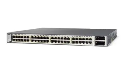WS-C3750E-48PD-EF - Cisco Catalyst 3750E PoE 48 x Ports 10/100/1000Base-T + 2 x X2-based Layer 3 Managed Gigabit Ethernet Network Switch