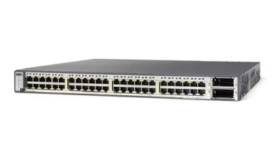 WS-C3750E-48PD-SF - Cisco Catalyst 3750E PoE 48 x Ports 10/100/1000Base-T + 2 x X2-based Layer 3 Managed Gigabit Ethernet Network Switch