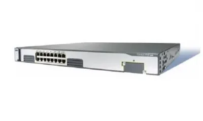 WS-C3750G-16TD-E - Cisco Catalyst 3750G 16 x Ports 10/100/1000Base-T Layer 3 Managed Gigabit Ethernet Network Switch