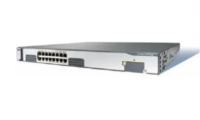 WS-C3750G-16TD-S - Cisco Catalyst 3750G 16 x Ports 10/100/1000Base-T Layer 3 Managed Gigabit Ethernet Network Switch