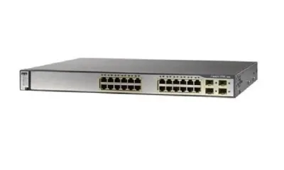 WS-C3750G-24PS-E - Cisco Catalyst 3750G PoE 24 x Ports 10/100/1000base-T + 4 x SFP Layer 3 Managed Gigabit Ethernet Network Switch