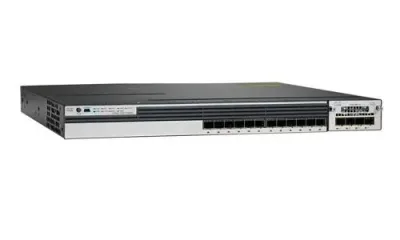 WS-C3750X-12S-E - Cisco Catalyst 3750X 12 x Ports SFP 10/100/1000Base-TX Layer 3 Managed Stackable Gigabit Ethernet Network Switch