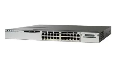 WS-C3750X-24P-L - Cisco Catalyst 3750X PoE+ 24 x Ports 10/100/1000Base-T Layer 3 Managed Gigabit Ethernet Network Switch