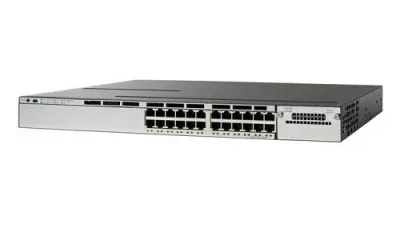 WS-C3750X-24S-S - Cisco Catalyst 3750X 24 x Ports 10/100/1000Base-T Layer 3 Managed Gigabit Ethernet Network Switch