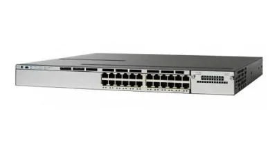 WS-C3850-24T-L - Cisco Catalyst 3850 Series 24 x Ports SFP+ 10GBase-T Layer 3 Managed 1U Rack-Mountable Gigabit Ethernet Network Switch