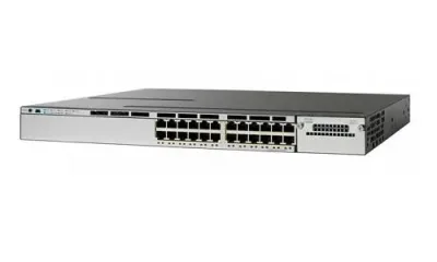 WS-C3850-24U-L - Cisco Catalyst 3850 Series UPoE 24 x Ports SFP+ 10GBase-T Layer 3 Managed 1U Rack-Mountable Gigabit Ethernet Network Switch