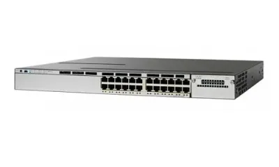 WS-C3850-24U-S - Cisco Catalyst 3850 Series UPoE 24 x Ports SFP+ 10GBase-T Layer 3 Managed 1U Rack-Mountable Gigabit Ethernet Network Switch