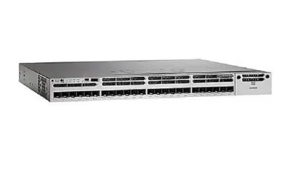 WS-C3850-24XS-S - Cisco Catalyst 3850 Series 24 x Ports SFP+ 10GBase-T Layer 3 Managed 1U Rack-Mountable Gigabit Ethernet Network Switch