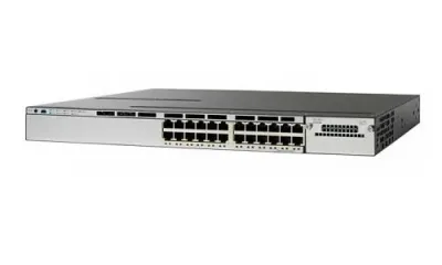 WS-C3850-24XUW-S - Cisco Catalyst 3850 Series UPoE 24 x Ports SFP+ 10GBase-T Layer 3 Managed 1U Rack-Mountable Gigabit Ethernet Network Switch