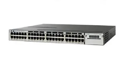 WS-C3850-48F-E - Cisco Catalyst 3850 Series PoE+ 48 x Ports 10/100/1000Base-T Layer 3 Managed Gigabit Ethernet Network Switch