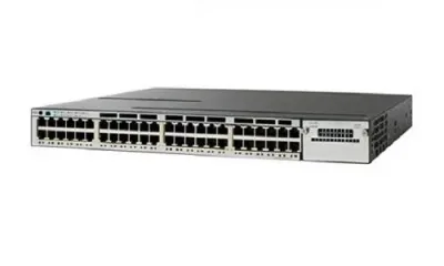 WS-C3850-48T-E - Cisco Catalyst 3850 Series 48 x Ports 10/100/1000Base-T Layer 3 Managed Gigabit Ethernet Network Switch