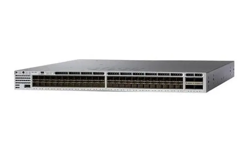 WS-C3850-48XS-F-S - Cisco Catalyst 3850 Series 48 x Ports 10/100/1000Base-T + 4 x QSFP+ Layer 3 Managed Gigabit Ethernet Network Switch