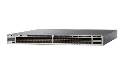 WS-C3850-48XS-S - Cisco Catalyst 3850 Series 48 x Ports 10/100/1000Base-T + 4 x QSFP+ Layer 3 Managed Gigabit Ethernet Network Switch