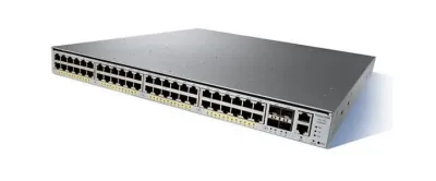 WS-C4948E-E - Cisco Catalyst 4948 48 x 10/100/1000Base-T + 4 x shared SFP Layer 3 managed Rack-Mountable Gigabit Ethernet Network Switch
