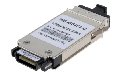 WS-G5484-C - Cisco 1Gbps 1000Base-SX Multi-mode Fiber 550m 850nm Duplex SC Connector GBIC Transceiver Module