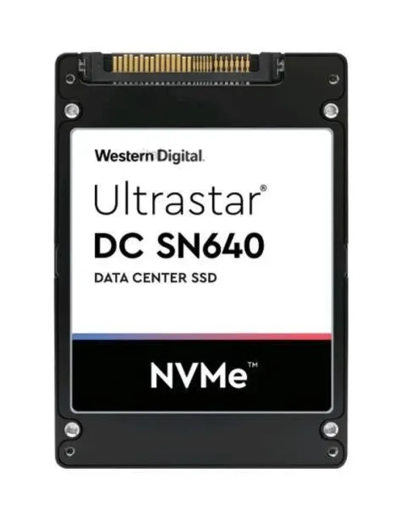 WUS4BB038D7P3E3 - Western Digital Ultrastar DC SN640 3.84TB Triple-Level Cell PCI Express 3.1 x4 NVMe ISE U.2 2.5-inch Solid State Drive