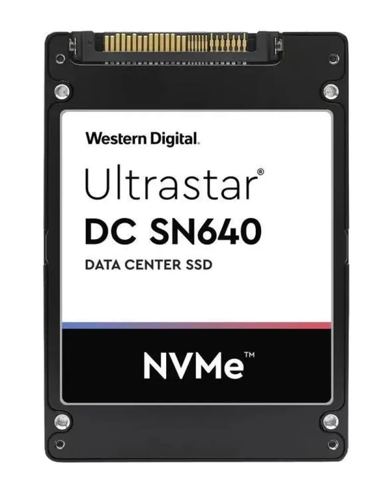 WUS4BB096D7P3E1 - Western Digital Ultrastar DC SN640 960GB Triple-Level Cell PCI Express 3.1 x4 NVMe SE U.2 2.5-inch Solid State Drive