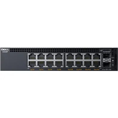 X1018P - Dell PowerConnect X1018P 16 x Ports 10/100/1000 PoE + 2 x Ports Gigabit SFP Gigabit Ethernet Layer 2 Manageable Network Switch