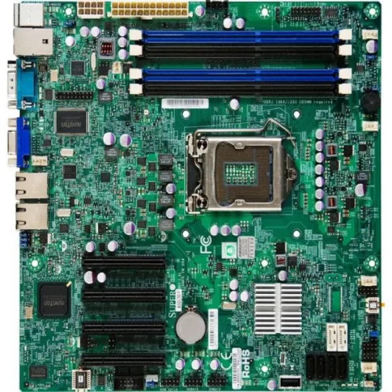 X10SL7-F-B - Supermicro LGA1150/ Intel C222 PCH/ DDR3/ SATA3/SAS2/USB3.0/ V/2GbE/ MicroATX Server Motherboard