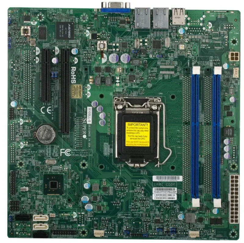 X10SLA-F-B - Supermicro LGA1150/ Intel C222 PCH/ DDR3/ SATA3/USB3.0/ V/2GbE/ ATX Server Motherboard
