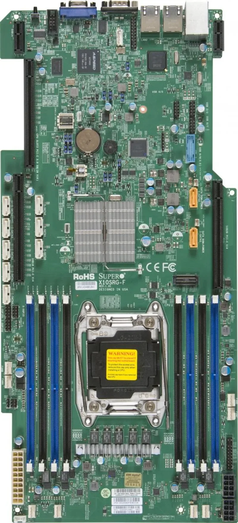 X10SRG-F-B - Supermicro LGA2011/ Intel C612/ DDR4/ SATA3/USB3.0/ V/2GbE/ Proprietary Server Motherboard