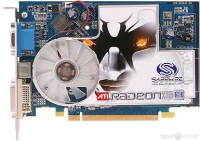 X1600-PRO - Sapphire Radeon X1600 Pro Advantage 256MB PCI DVI/ VGA/ TV-out Video Graphics Card