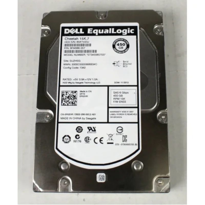 X163K - Dell 450GB 15000RPM SAS 6Gb/s 16MB Cache 3.5-inch Hard Drive