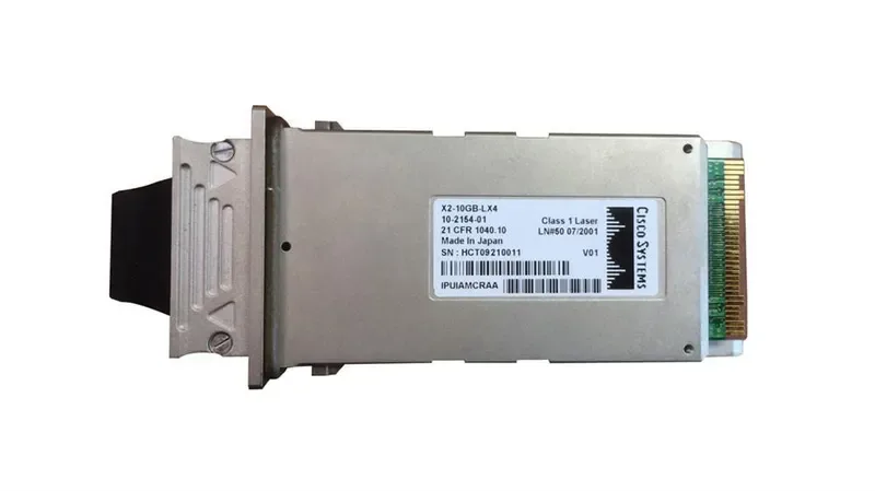 X2-10GB-LX4 - Cisco 10Gb/s 10GBase-LX4 Multi-Mode Fiber 300m 1310nm Duplex SC Connector X2 Transceiver Module