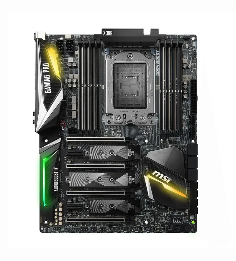 X399GAMINGPROCARBONAC - MSI X399 GAMING PRO CARBON AC Desktop Motherboard AMD X399 Chipset Socket TR4
