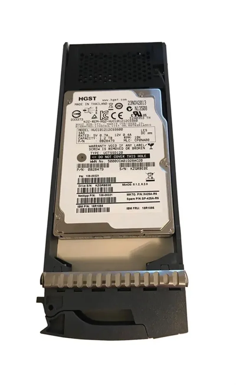 X425A-R5 - NetApp 1.2TB SAS 6Gb/s 10000RPM 2.5-inch Universal Hard Drive for Disk Shelf Storage DS2246