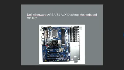 XDJ4C - Dell Alx I7 Motherboard Alienware Are51 Desktop Systems