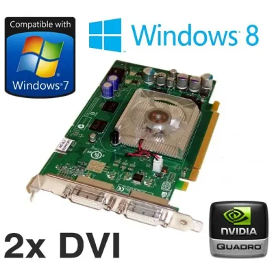 XG859 - Dell 128MB nVidia Quadro FX 550 Dual DVI PCI Express Video Graphics Card