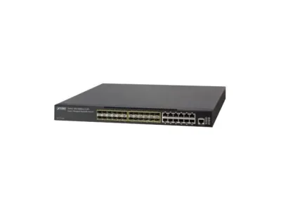 XGS3-24242 - Planet 24 x Ports 100/1000Base-X SFP + 8 x Ports 10/100/1000Base-T TP + 4 x Ports 10GBase-SR/LR SFP+ Stackable Layer 3 Managed Network Switch