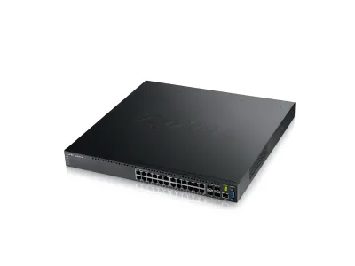XGS3700-24 - ZyXEL 24-port GbE L3 Access Switch with 10GbE Uplink