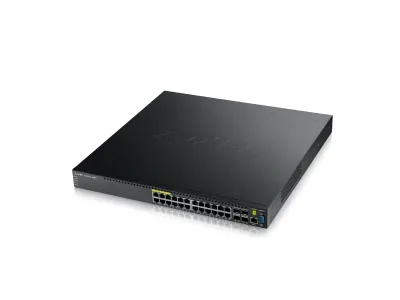 XGS3700-24HP - ZyXEL 24-port GbE L3 Access PoE Switch with 10GbE Uplink