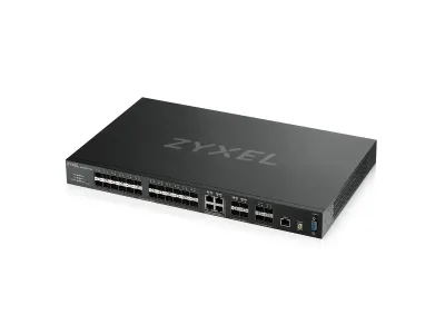 XGS4600-32F - ZyXEL 28-port GbE L3 Aggregation Fiber Switch with 4 SFP+ Uplink