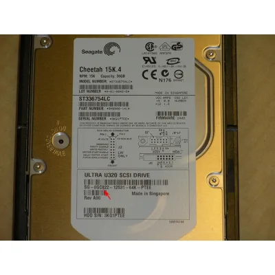 XJ652 - Dell 36GB 15000RPM Ultr320 SCSI 80-Pin 3.5-inch Hard Drive