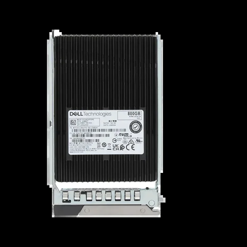Dell XM80T 800GB Triple-Level Cell PCI Express NVMe 4.0 Write Intensive U.2 2.5-Inch Enterprise Solid State Drive With Carrier. In Stock