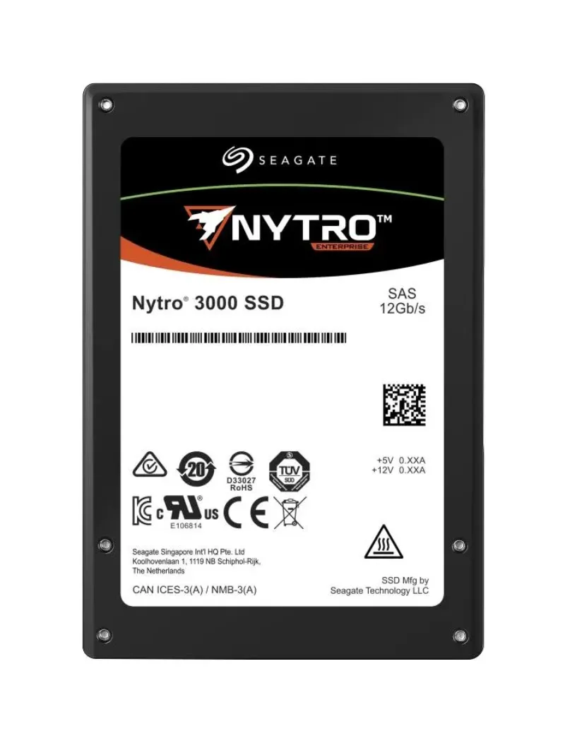 XS15360TE70023 - Seagate Nytro 3130 15.36TB 3D Triple-Level-Cell Dual 12Gb/s SAS 2.5-inch (FIPS 140-2) Solid State Drive
